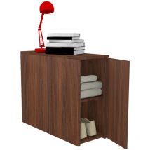 Comodino moderno retro letto - 30 cm - 16 colori - Noce Caracalla