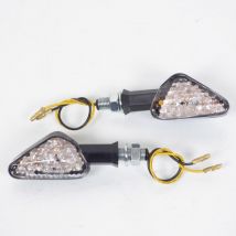 Ermax Led-blinkerpaar Mit 10mm Gewindestange Schwarz Für Motorrad