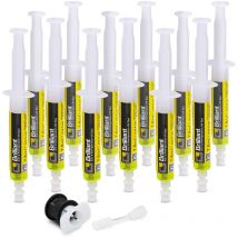 Brilliant - 12 x 7,5 ml, Tracciante Fluorescente uv per individuare Perdite di Gas Refrigerante negli Impianti di Climatizzazione Auto, include