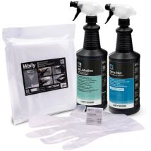 Errecom Kit pulizia climatizzatori, include Clima-Net 1L detergente pulizia unità interna e filtri, cover protettiva Wally, Bio Alkaline 1L