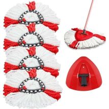 Ersatz-mikrofaser-wischmoppköpfe + 1 Kopf Kompatibel Mit Vileda 2-in-1 Turbo Mop, O-cedar, Aafgvc
