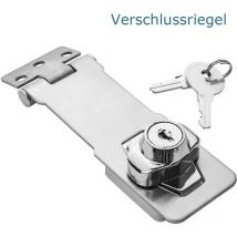 Ersatz Schloss Verschlusseinheit für Truckbox mit Überwurflasche Edelstahl Ersatzschloss Überfalle Türriegel Abschließbar Trucky