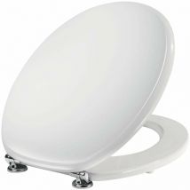 Ersatz-Toilettensitz mit Messingscharnieren für Vasen Gardena Pozzi Ginori Niclam N1 weiß