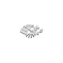 Ersatz-Verpackungsscharniere mit Young Caps 1b - 2b Novellini R02YOB2G Silber - Silber