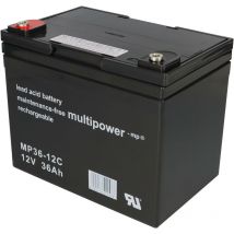 Ersatzakku für E-Scooter Rapid 2 2x Multipower 12V - 36Ah Zyklenfest AGM VRLA