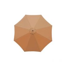 SNQ - Ersatzbezug für Sonnenschirm, 8 Streben, 3 m, wasserdicht, UV-beständig, Ersatzstoff, khaki