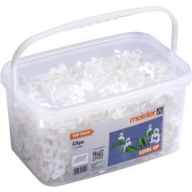 Meister Clips für Nivelliersystem 'Level Up' - 400 Stück - Fliesendicke 6-17 mm - Passend zu Meister Abstandshalter 'Level Up' /