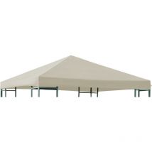 Ersatzdach für Metall- und Alupavillon 3x3 Meter ecru, wasserdicht PVC-beschichtet