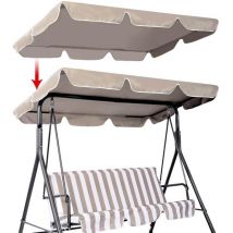 Ersatzdach Gartenschaukel Universal Hollywoodschaukel 3 Sitzer Grün Ersatz Bezug Sonnendach Schaukel Dach (beige, 164x114x15cm)