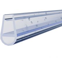 Ersatzdichtung Duschtürdichtung Ballon-/Streifdichtung für Falttür Schwingtür Glasstärke 5 mm 6 mm Länge 60 cm
