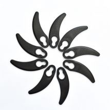 Shmshng - Ersatzklingen für Rasentrimmer, 100 Stück Rasentrimmerklingen für L58mm, Grün