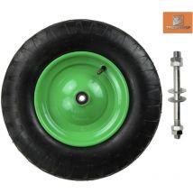 Koło pneu.400/Metall/łoż+oś mocne/romb