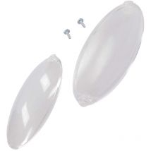 Ersatzteil - 2er Set Lampenabdeckung - - faure, zanussi, scholtes, beko, roblin, ariston hotpoint, arthur martin electrolux, smeg, whirlpool,