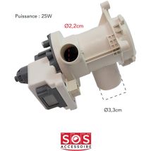 Ersatzteil - Ablaufpumpe Waschmaschine BEKO - - BEKO, BLUESKY, FAR, ARDEM, BRANDT, ALTUS, SELECLINE, GRUNDIG, FUNIX, LISTO, ESSENTIEL B, SABA,