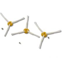 Ersatzteil - Satz von 4 Seitenbürsten 3 Arme kompatibel für Staubsauger - Irobot