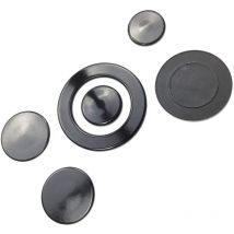 Ersatzteil - Satz von Brennerkappen - - indesit, ariston hotpoint, scholtes, sauter, proline, 2I marchi, germania, cannon, creda