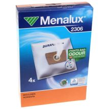 Menalux Staubsaugerbeutel Set von 4 – Kompatibel mit Rowenta und Electrolux – Hochwertige Staubaufnahme