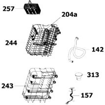 Candy - Ersatzteil - sos Accessoire Tuyau de chargement (repère 142) pour Lave-linge 49037208, 673000900061 - - king d'home, carrefour home, far,