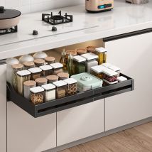 Teleskopschublade Mit Kleber, Erweiterbarer Ausziehbarer Schrank-organizer, Breite Verstellbar (33–55 Cm), Schubladen Aufbewahrung Regal Für Zuhause/