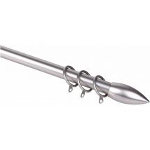 Erweiterbarer Überfall in Silber Finishing Etruria Birne Brixo Da 71 a 122 cm.