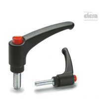 Elesa - erx Adjustable handles Technopolymer Zinc-plated steel threaded stud ERX.6