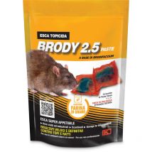 Esca topicida fresca brody 2.5 GR.150 rosso. Prezzo per 1 pezzo.