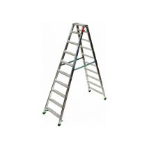 Escabeau double accès 2x7 marches - Hauteur max. de travail 3.54m - D6