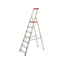 Escalux - Escabeau 7 marches conforlux hauteur 3,42m aluminium marches ultra larges