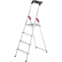 Hailo L60 e'chelle escabeau en aluminium 4 marches syste'me de base Easyclix a' usage domestique
