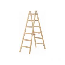 Escabeau bois 2x10 marches - Hauteur atteignable 4.20m - 71410/2X10