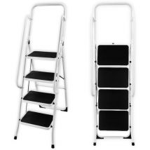 Facilitys - Escabeau Marchepied Pliable - 4 Marches - Capacité 150 kg - Sécurité - Idéal travaux, peinture, rénovation