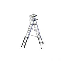Scaletta telescopica da 8 a 10 gradini - Altezza max di lavoro 4m - 2272962