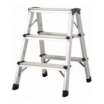 Gt Market - Escabeau pliable 3 marches en aluminium