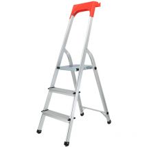 Safetool - Escabeau pliable 3 marches Marchepied léger en aluminium 150 kg 55 cm