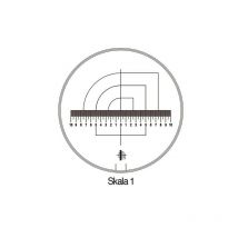 Schweitzer - escala de medición tech-line diám. escala 25/2,5 mm escala d