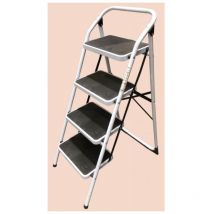 Homelux - Escalera Dom Tijera 0,955mt 4 Peldaños Anch Acero Bl