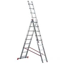 Escalera transformable triple, OR313, 13+13+13 peldaños Marchetti 21460
