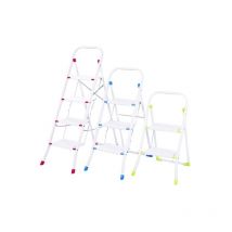 Escalera acero 2P plegab c/bar