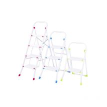 Escalera acero 3P plegab c/bar