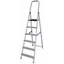 Escalera q-connect de aluminio 6peldaños 1203x510x1895 mm peso maximo 150 kg en-131