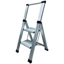 Homelux - Escalera Domestica Tijera 0,44Mt 2 Peldaños Anch Alu
