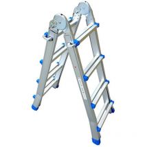 Escalera articulada telescópica 4x4 aluminio