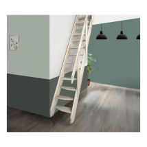 Escalera de molinero que ahorra espacio MGS55 con pasamanos 55 cm de ancho Alto 280cm