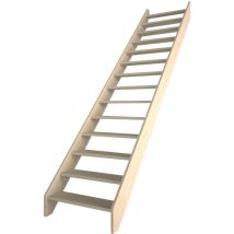 Escalera de molinero que ahorra espacio MGS65 65 cm de ancho Alto 280cm