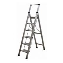 Homelux - Escalera dom tijera 1,52mt 6 peldaños anch alu