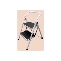 Homelux - Escalera Domestica Tijera 0,475Mt 2 Peldaños Anch Acero Bl