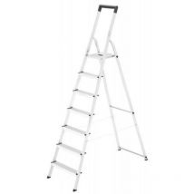 hailo-58947-001-escalera de tijera de aluminio l40 easyclix (7 peldaños)