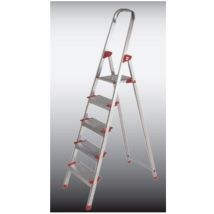 Ktl - Escalera Domestica Tijera 0,60mt 3 Peldaños Aluminio New Plus