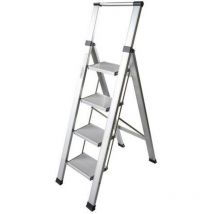 Homelux - Escalera Domestica Tijera 0,95Mt 4 Peldaños Anch Alu