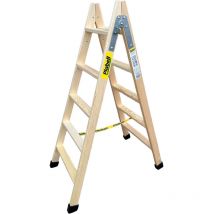 Escaleras Climent - escalera de madera 5 peldaños 139cm plabell